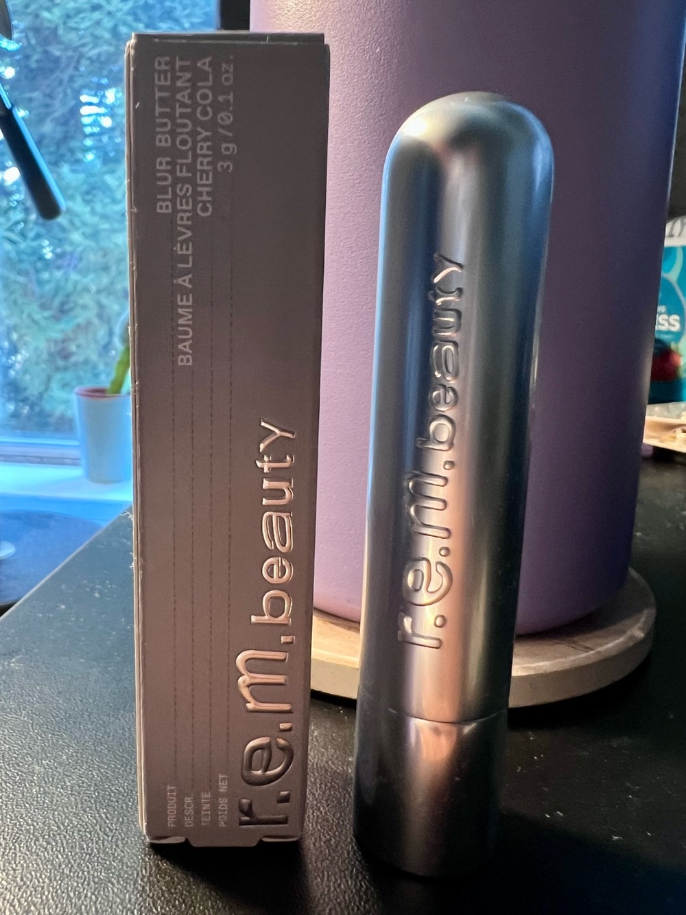 r.e.m.beauty Blue Butter Blurring Lip Balm-Cherry Cola